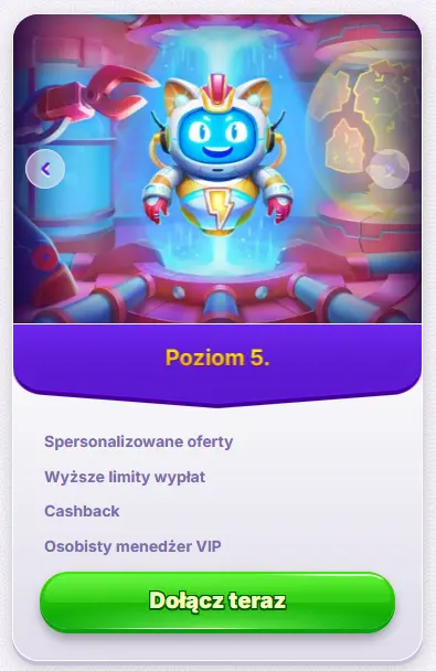 robocat kasyno vip levels